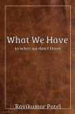 What We Have To What We Don't Have (eBook, ePUB)