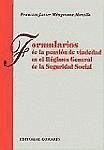 Formularios de la pensión de viudedad en el régimen general de la Seguridad Social - Mingorance Morcillo, Francisco Javier