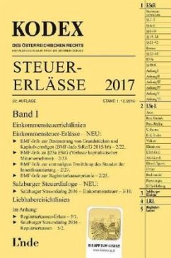 KODEX Steuer-Erlässe 2017 (f. Österreich) - Bodis, Andrei Alexandru