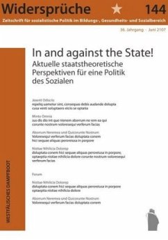 Cover 'In and against the State' - Aktuelle staatstheoretische Perspektiven für eine Politik des Sozialen