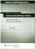 Industriekauffrau/mann, Betriebswirtschaft, Steuerung und Kontrolle, Baden-Württemberg (Lösungen) / Holzer Stofftelegramme