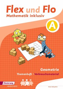 Flex und Flo Mathematik inklusiv. Arbeitsheft Geometrie A - Dohmann, Christopher;Köhpcke, Anik;Jäger, Susanne