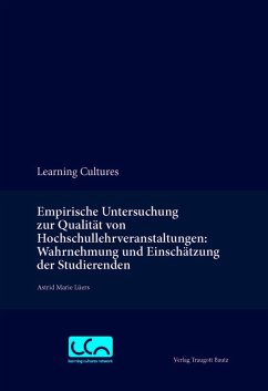 Empirische Untersuchung zur Qualität von Hochschullehrveranstaltungen: Wahrnehmung und Einschätzung der Studierenden (eBook, PDF) - Lüers, Astrid Marie
