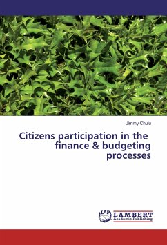Citizens participation in the finance & budgeting processes