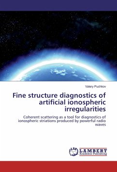 Fine structure diagnostics of artificial ionospheric irregularities