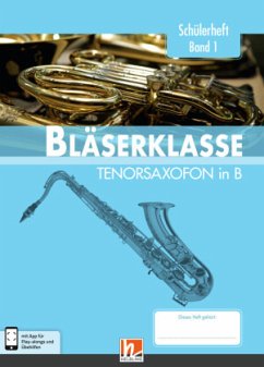 Cover Leitfaden Bläserklasse: 5. Klasse, Schülerheft - Tenorsaxofon / Leitfaden Bläserklasse