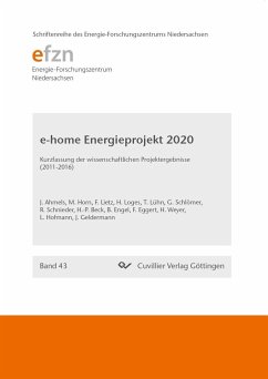 Cover Forschungsprojekt e-home Energieprojekt 2020. Kurzfassung der wissenschaftlichen Projektergebnisse 2011 - 2016