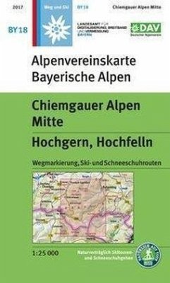 Alpenvereinskarte Chiemgauer Alpen Mitte, Hochgern, Hochfelln