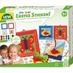 LENA® 42685 - Erstes Sticken, Tierformen, Schmetterling, Ente