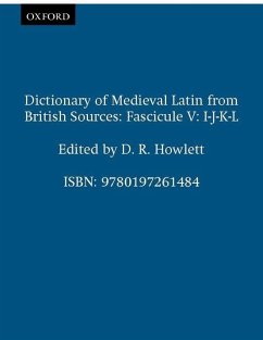 Dictionary of Medieval Latin from British Sources - Howlett, D. R. (ed.)