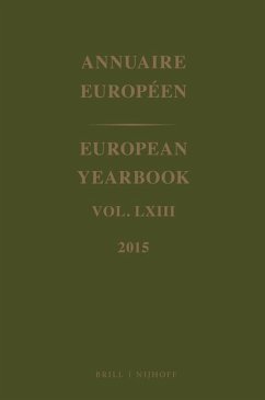 European Yearbook / Annuaire Européen, Volume 63 (2015)