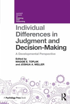 Cover Individual Differences in Judgement and Decision-Making