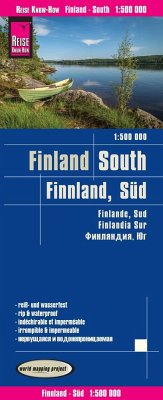 Reise Know-How Landkarte Finnland, Süd (1:500.000). Finland,South / Finlande, Sur / Findlandia, Sur