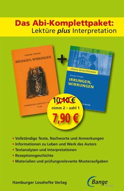 Irrungen, Wirrungen - Lektüre plus Interpretation: Königs Erläuterung + kostenlosem Hamburger Leseheft von Theodor Fontane. - Fontane, Theodor