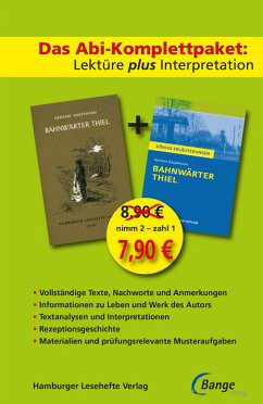 Cover Bahnwärter Thiel - Lektüre plus Interpretation: Königs Erläuterung + kostenlosem Hamburger Leseheft von Gerhart Hauptmann.