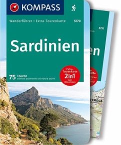 KOMPASS Wanderführer Sardinien: Wanderführer mit Extra-Tourenkarte 1:50.000 - 1:62.500, 75 Touren, GPX-Daten zum Download.