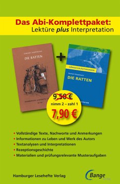 Die Ratten - Lektüre plus Interpretation: Königs Erläuterung + kostenlosem Hamburger Leseheft von Gerhart Hauptmann. - Gerhart Hauptmann