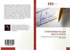 L'intervention du juge dans le contrat - Dia, Dina