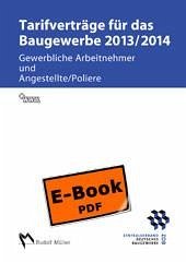 Cover Tarifverträge für das Baugewerbe 2013/2014 (eBook, PDF)
