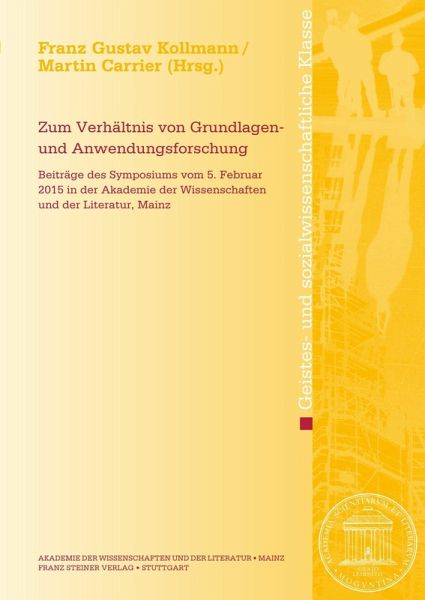 Zum Verhältnis von Grundlagen- und Anwendungsforschung (eBook, PDF)