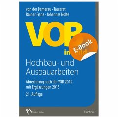 VOB im Bild Hochbau- und Ausbauarbeiten - E-Book (PDF) (eBook, PDF) - Franz, Rainer; Nolte, Architekt