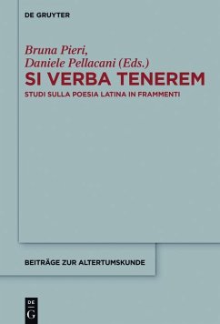 Cover Si verba tenerem (eBook, PDF)