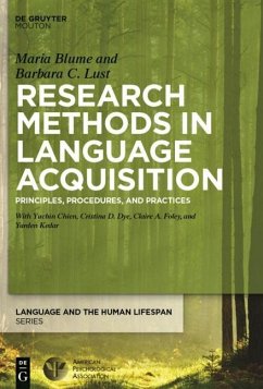 Research Methods in Language Acquisition (eBook, PDF) - Lust, Barbara; Blume, Maria