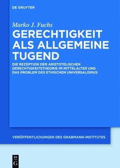 Cover Gerechtigkeit als allgemeine Tugend (eBook, PDF)
