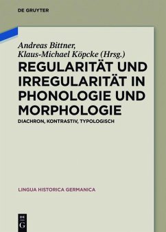 Cover Regularität und Irregularität in Phonologie und Morphologie (eBook, PDF)