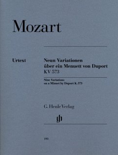 Cover Neun Variationen über ein Menuett von Duport KV 573