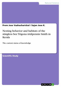 Nesting behavior and habitats of the stingless bee Trigona iridipennis Smith in Kerala (eBook, PDF)
