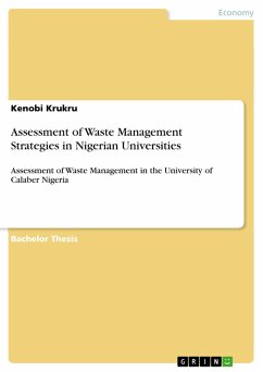 Assessment of Waste Management Strategies in Nigerian Universities (eBook, ePUB) - Krukru, Kenobi