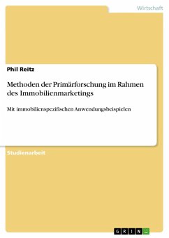 Methoden der Primärforschung im Rahmen des Immobilienmarketings (eBook, ePUB)