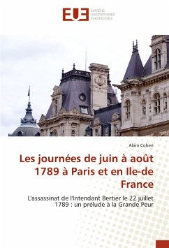 Les journées de juin à août 1789 à Paris et en Ile-de France - Cohen, Alain