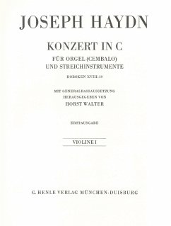 Cover Konzert für Orgel (Cembalo) mit Streichinstrumenten C-dur Hob. XVIII:10 (Erstausgabe)
