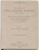 JOURNAL OF SIR JOSEPH BANKS