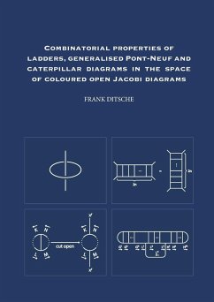 Combinatorial properties of ladders, generalised Pont-Neuf and caterpillar diagrams in the space of coloured open Jacobi diagrams - Ditsche, Frank