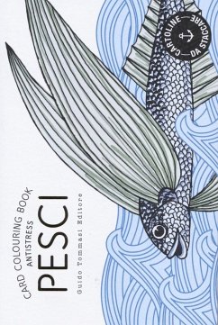 Cover Pesci. Card colouring book antistress