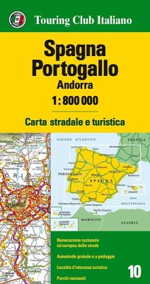 Cover Spagna, Portogallo, Andorra 1:800.000. Carta stradale e turistica