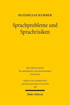 Sprachprobleme und Sprachrisiken (eBook, PDF) - Kummer, Maximilian