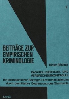 Cover Bagatelldiebstahl und Verbrechenskontrolle