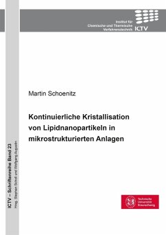 Kontinuierliche Kristallisation von Lipidnanopartikeln in mikrostrukturierten Apparaten - Schoenitz, Martin