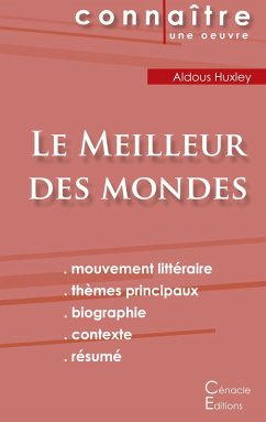 Fiche de lecture Le Meilleur des mondes de Aldous Huxley (Analyse littéraire de référence et résumé complet) Fiche de lecture Le Meilleur des mondes de Aldous Huxley (Analyse littéraire de référence et résumé complet)