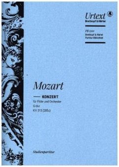 Cover Konzert für Flöte und Orchester G-dur KV 313, Studienpartitur