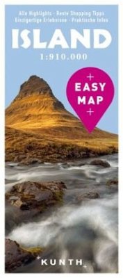 KUNTH EASY MAP Island 1:910.000 - KUNTH Verlag