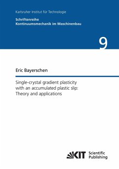 Single-crystal gradient plasticity with an accumulated plastic slip: Theory and applications
