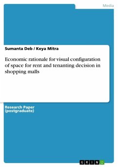 Economic rationale for visual configuration of space for rent and tenanting decision in shopping malls