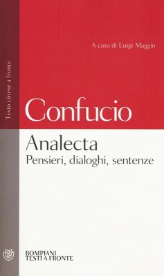 Cover Analecta. Pensieri, dialoghi, sentenze. Testo cinese a fronte