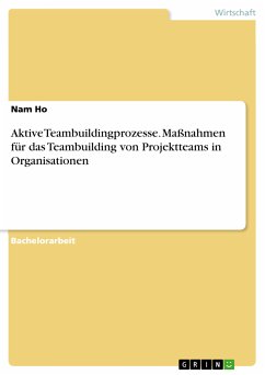 Aktive Teambuildingprozesse. Maßnahmen für das Teambuilding von Projektteams in Organisationen (eBook, PDF)