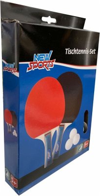 New Sports Tischtennis-Set, 2 Schläger+3 Bälle